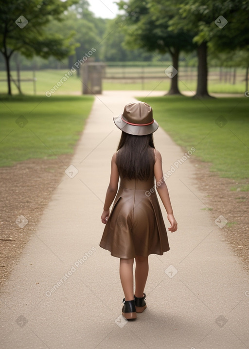 Child female with  brown hair