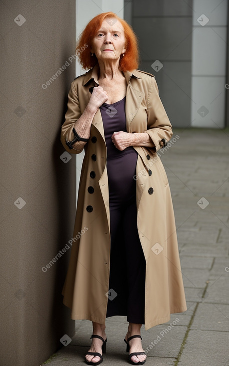 Irish elderly female with  ginger hair