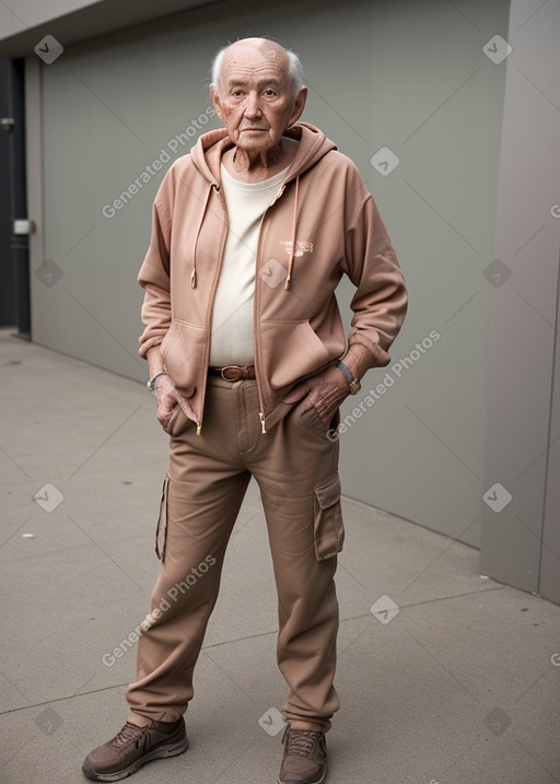 Elderly male with  brown hair