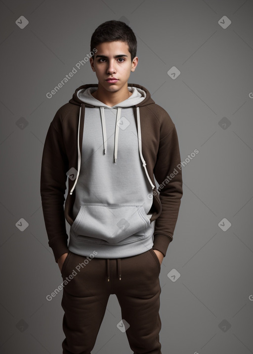 Venezuelan young adult male with  brown hair