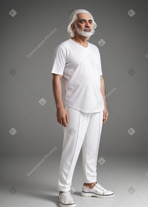 Kuwaiti 45 years male with  white hair