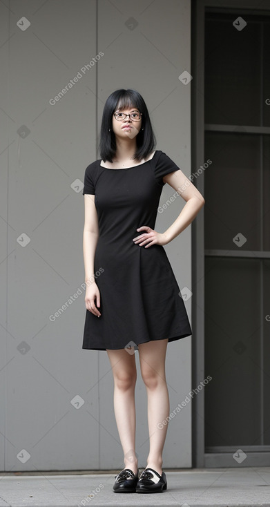 Taiwanese adult female with  black hair