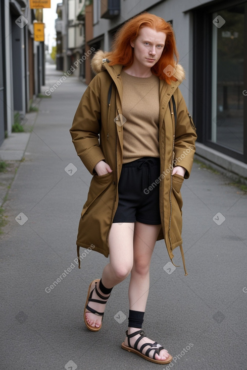 Slovak adult non-binary with  ginger hair