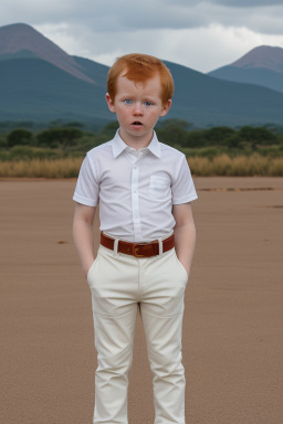 Zimbabwean infant boy with  ginger hair