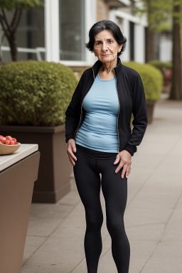 Argentine elderly female with  black hair