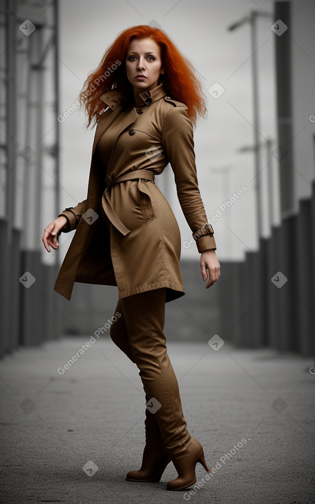 Turkish 45 years female with  ginger hair