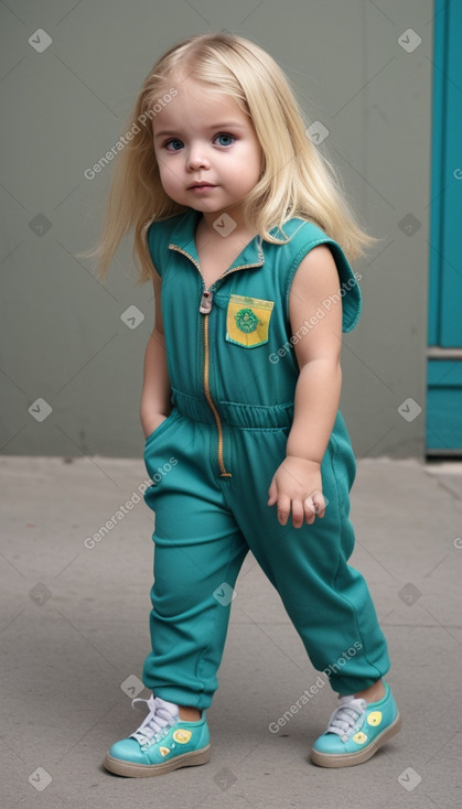 Brazilian infant girl with  blonde hair