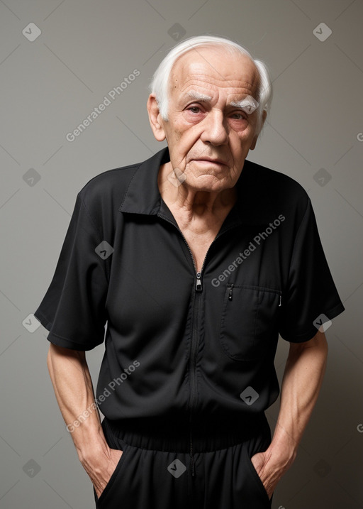 Hungarian elderly male with  black hair