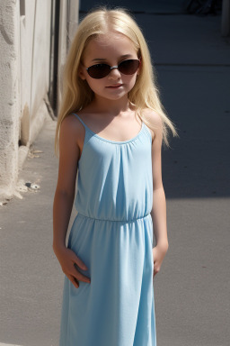 Croatian child girl with  blonde hair