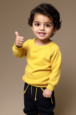 Arab infant boy with  brown hair