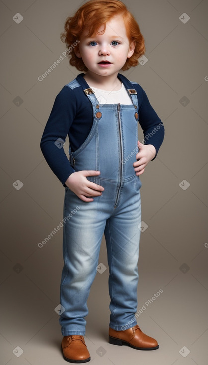 Serbian infant boy with  ginger hair