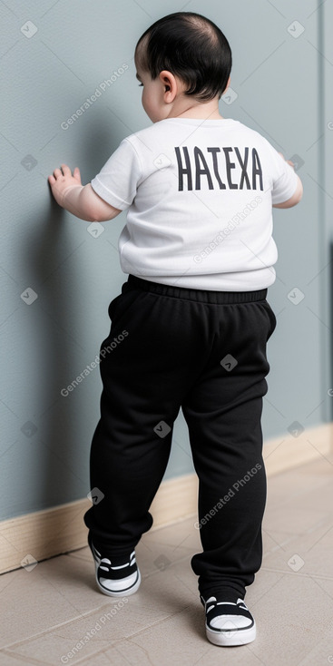 Greek infant boy with  black hair