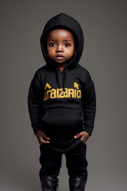 Tanzanian infant boy with  black hair