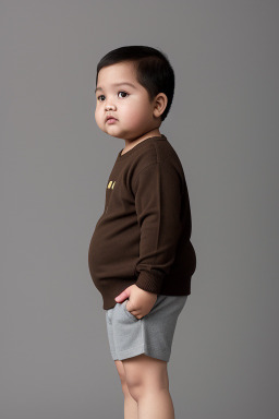 Filipino infant boy with  brown hair