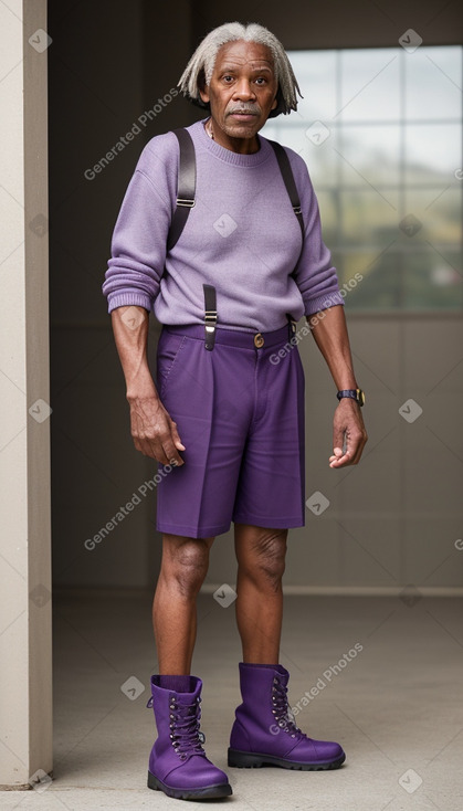 Jamaican elderly male with  gray hair