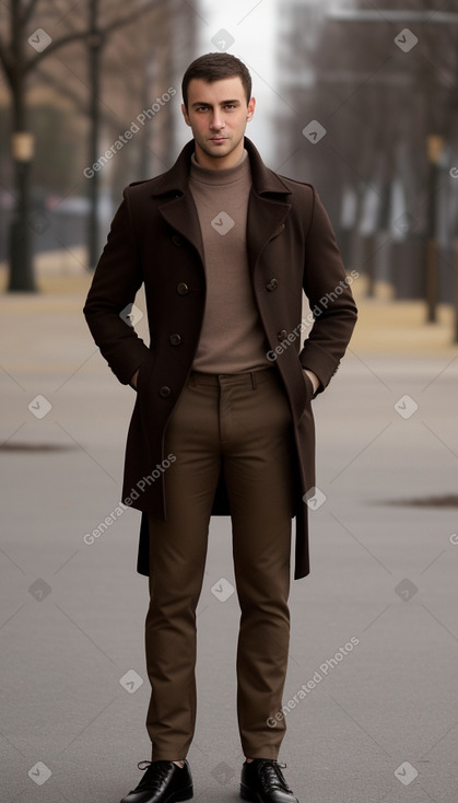 Bulgarian adult male with  brown hair