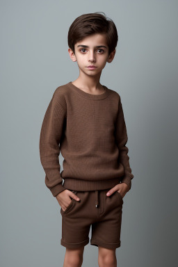 Turkish child male with  brown hair