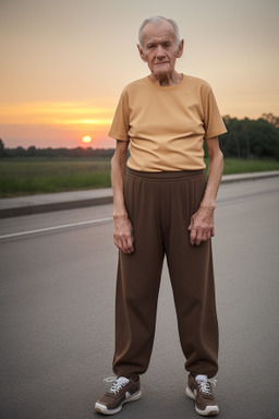 Swedish elderly male with  brown hair