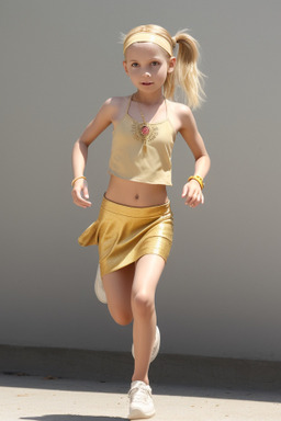 Child female with  blonde hair