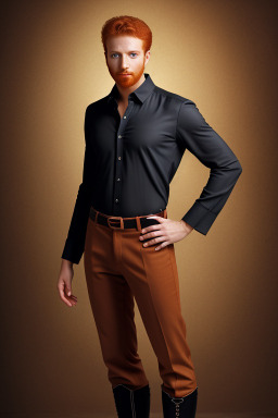 Saudi arabian adult male with  ginger hair