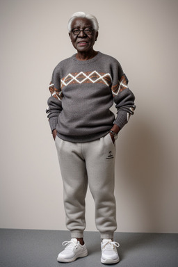 Ghanaian elderly non-binary with  gray hair