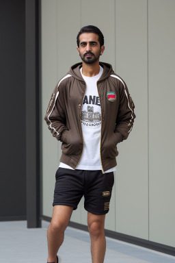 Emirati adult male with  brown hair