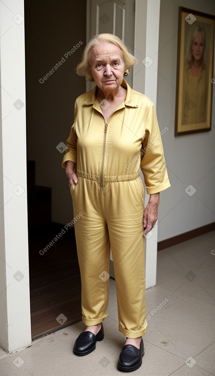 Elderly female with  blonde hair