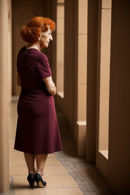 Jordanian elderly female with  ginger hair