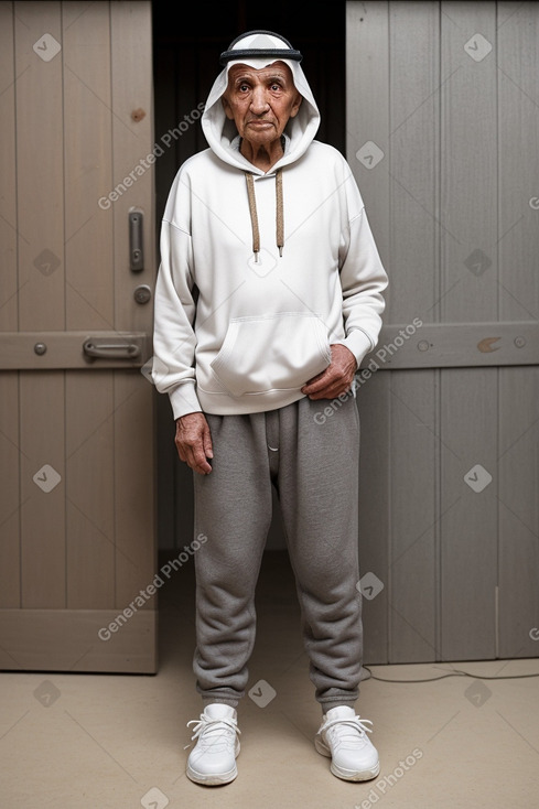 Qatari elderly male with  white hair