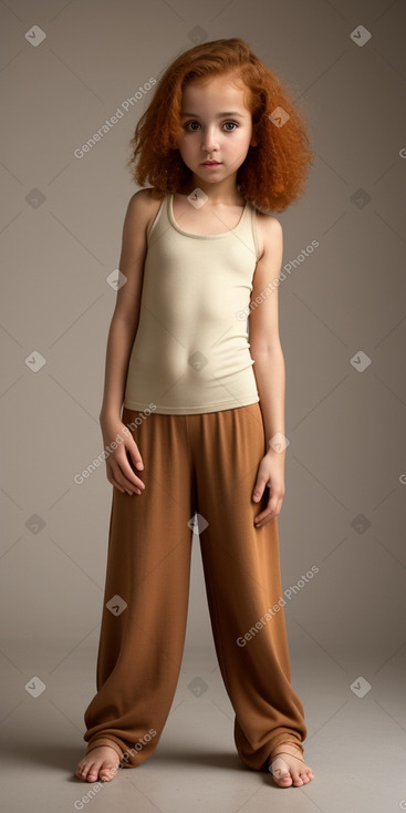 Moroccan infant girl with  ginger hair