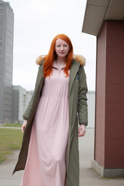 Canadian adult female with  ginger hair