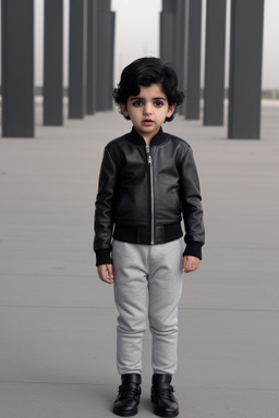 Kuwaiti infant boy with  black hair