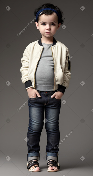 Greek infant boy with  black hair