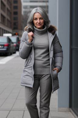 Romanian adult female with  gray hair