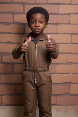 Nigerian child boy with  brown hair