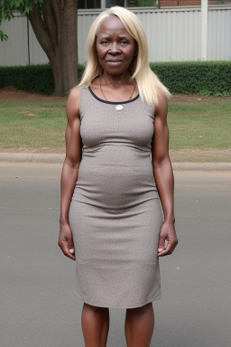 Zimbabwean elderly female with  blonde hair