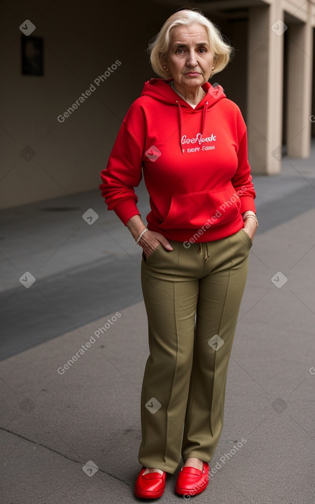 Elderly female with  blonde hair