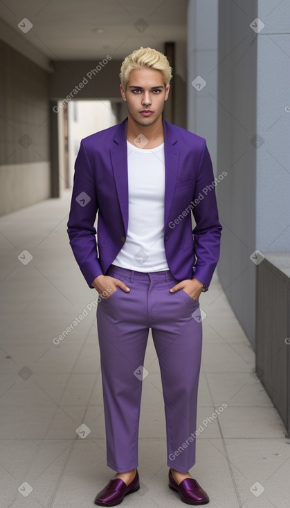 Venezuelan adult male with  blonde hair