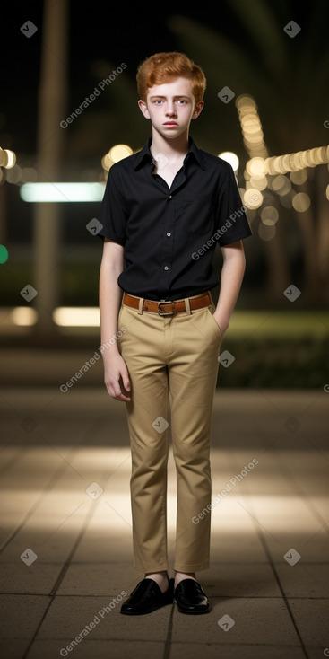 Iraqi teenager boy with  ginger hair