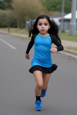 Hispanic child female with  black hair