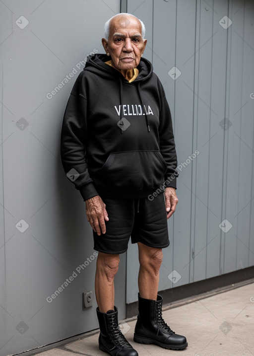 Venezuelan elderly male with  black hair