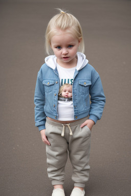 Lithuanian infant girl with  blonde hair