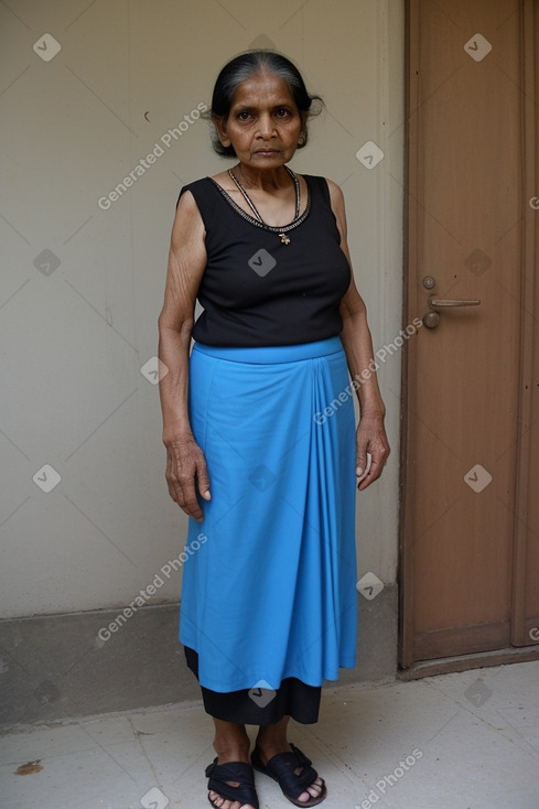 Bangladeshi elderly female with  black hair