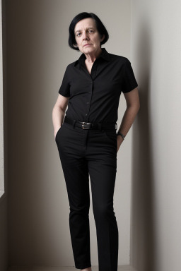 Belgian 45 years non-binary with  black hair