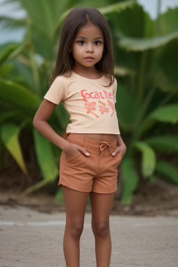 Child female with  brown hair