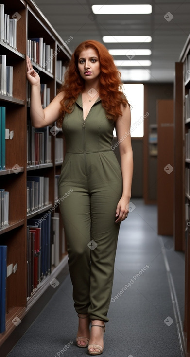 Indian adult female with  ginger hair