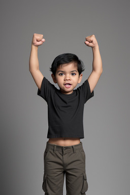 Filipino infant boy with  black hair