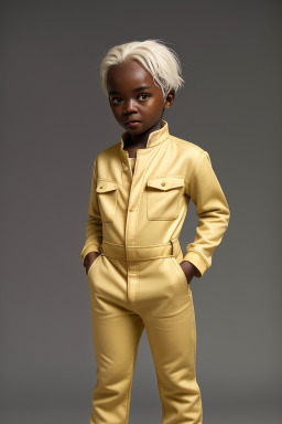 Sudanese child boy with  white hair