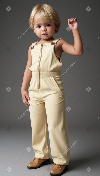 Bolivian infant boy with  blonde hair