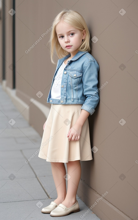 Danish infant girl with  blonde hair